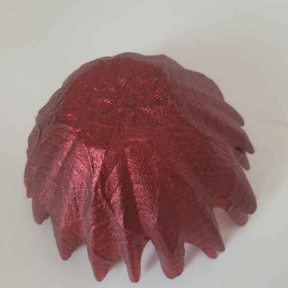 Poinsettia bowl in red - Picture 3 of 8